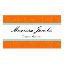 Vibrant Personal Assistant Business Card