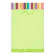 Vibrant Stripes Stationery