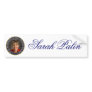 Vice President Sarah Palin Bumper Sticker