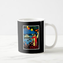 Vichy Comite Des Fetes ~ France Travel Art Mugs