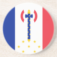 Vichy, France flag Beverage Coasters