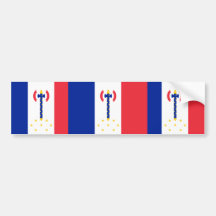 Vichy, France flag Bumper Sticker