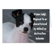 Vicious, Chihuahua (blank) Greeting Card