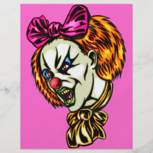 Vicious Female Clown Full Color Flyer