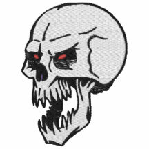 Vicious Skull Embroidered Shirt