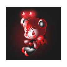 Vickie The Teddy Bear Vampire Gallery Wrap Canvas
