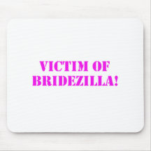Victim of Bridezilla pink Mousepad