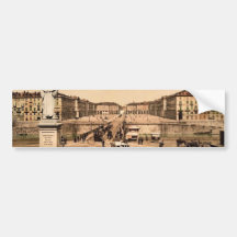 Victor Emmanuel Place, Turin, Italy classic Photoc Bumper Sticker