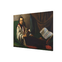 Victor Hugo  on his divan, c.1830-40 Gallery Wrapped Canvas