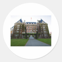 Victoria Empress Hotel 2 Round Stickers