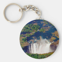 victoria falls aerial key chain
