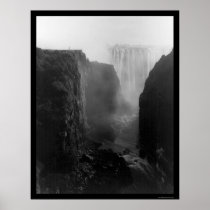 Victoria Falls Rhodesia 1902 Print