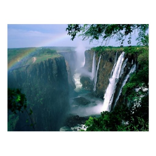victoria falls, zimbabwe postcard
