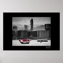Victoria Harbour, Hong Kong. Print