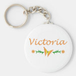 Victoria (papillon orange) porte-clé