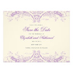 Victoria Save the Date in Grey Custom Announcements
