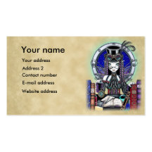 "Victoria" Steam Punk Faerie Art Business Cards