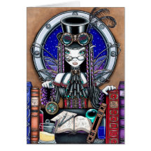 Victoria Steam Punk Faerie Card