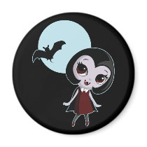 Victoria the Vampire Fridge Magnet