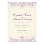 Victoria Wedding Invitation in Purple