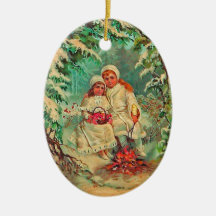Victorian 3 christmas ornament