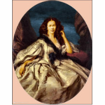 Victorian aristocratic lady acrylic cut outs