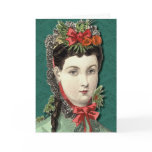 Victorian Beauty -Happy Holidays! cards