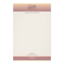 Victorian Blush Customized Stationery