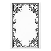 Victorian Border Stationary Personalized Stationery