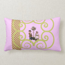 "Victorian Boy and Girl" Pillows
