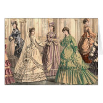 Victorian Bride and Attendants Greeting Card