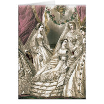 Victorian Brides Greeting Card