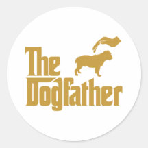 Victorian Bulldog Round Stickers