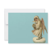 Victorian Christmas Angel Girl Custom Invite