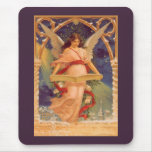 Victorian Christmas Angel Reading the Bible mousepads