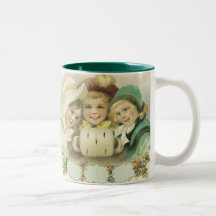 Victorian Christmas Children; Best Friends Coffee Mugs