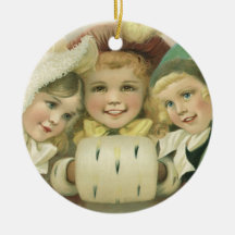 Victorian Christmas Children; Best Friends Christmas Ornament