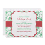Victorian Christmas Damask Invitation