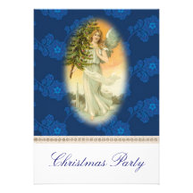 Victorian Christmas party Personalized Invites