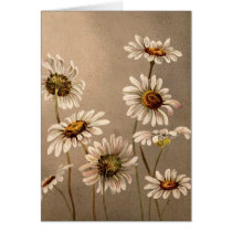 Victorian Daisies - Greeting Card