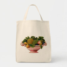 Victorian Die Cut Grocery Tote Bag
