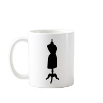Victorian Dress Form Silhouette Mug