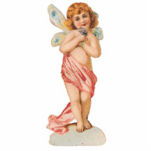 VICTORIAN ERA CHERUB FAIRY MAGNET ACRYLIC CUT OUT