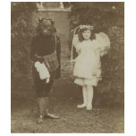 Victorian fairy and wolf t-shirt