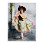 Victorian Fairy dancer postcard