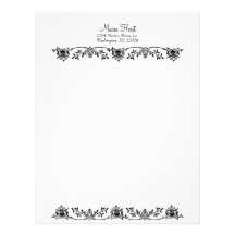 Victorian Filigree Ornate Letterhead