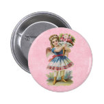 Victorian Floral Angel Pin