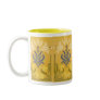 Victorian Floral Stencil Design Coffee Mug