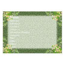 Victorian Flowers Profile Card Business Cards
