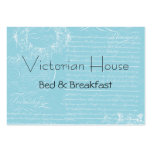 Victorian French Script Writing & Scrolls Business Cards
